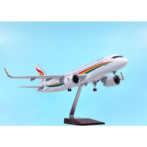 47CM Tibet Air Airline A320 320neo Aviation Aircraft Plane Model Toy Adult Gift Collection Display Souvenir W Standable Airplane