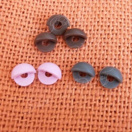 90pcs/lot fit for 10mm toy eyes eyelid pink/brown/gray you can choose