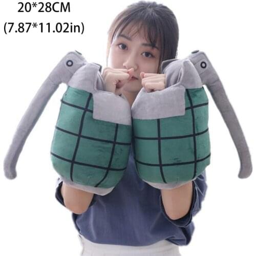 Anime Grenade Plush Gloves Soft Pillow Stuffed Toys Arm Warmer Cosplay Costume