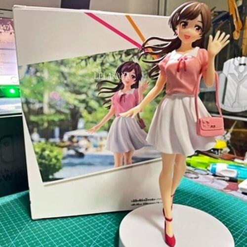 Rent Girlfriend fight Japanese Anime Mizuhara Chizuru Nanami PVC Model Desk Decorative Stand Cartoon Girl Action Figure Toy Gift