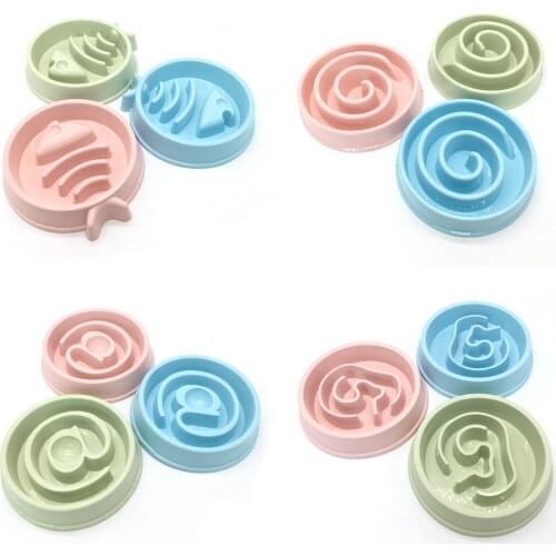 Dog Slow Down Eat Bowl Anti Choke Pet Feeder Prevent Obesity Puppy Kitten Feeding Dish Non Slip Pets Cat Dogs Food Bowls