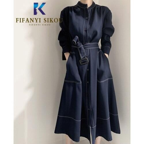 Женские тренчи FIFANYI SIKOU China At AliExpress