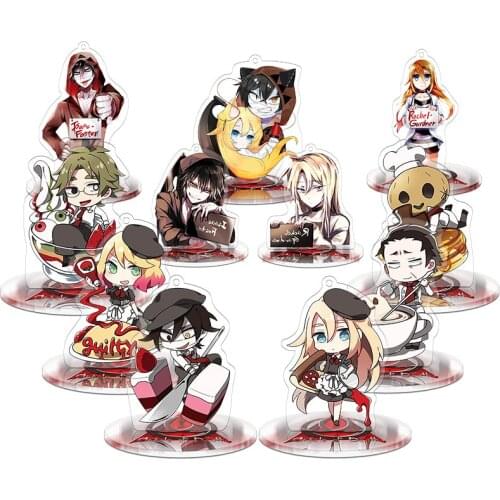Angels of Death Anime Decor Keychain Rachel Gardner Isaac Foster Daniel Dickens Acrylic Model Doll Action figure Toy Keyring 9cm