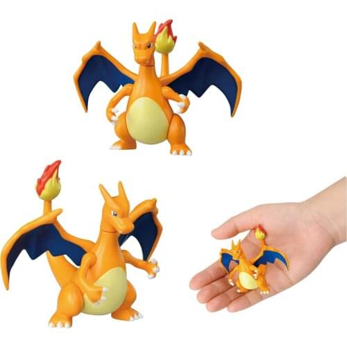 TAKARA TOMY Pokemon Anime Figures Alloy Dolls Charizard Joints Movable Action Figure Collections Hand-Made Toys Kids Gifts