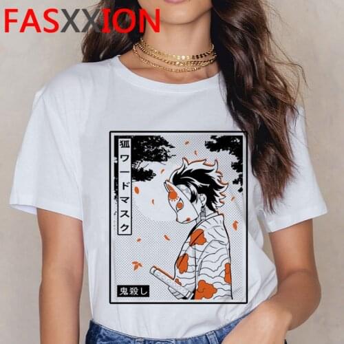 Demon Slayer Kimetsu No Yaiba top tees tshirt men harajuku kawaii aesthetic t shirt tshirt graphic tees women kawaii