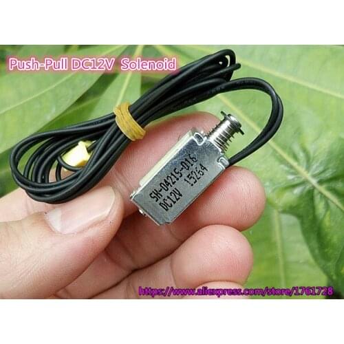 Brand new DC12V micro electromagnet stroke 4mm 10*11*21mm Push-Pull Solenoid open frame solenoid