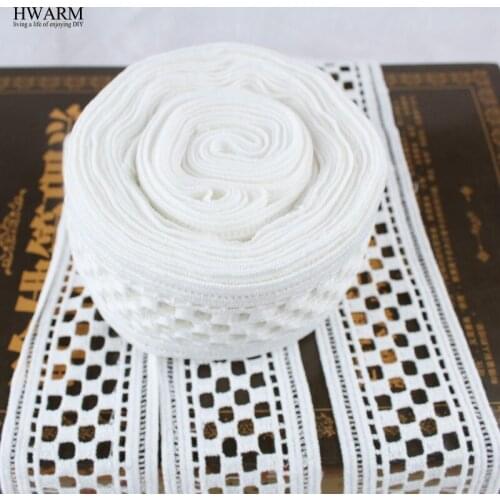 HWARM 10yard 5.6cm Handmade Arts Craft Fabric Screen Lace Sewing Trim DIY Window Curtains Wedding Ribbon Women Skirt Accessories