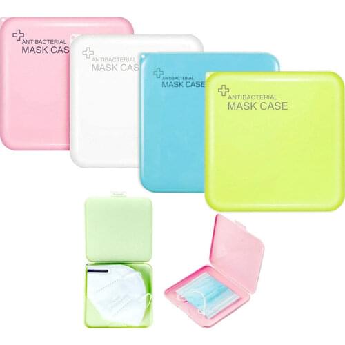 Box For Surgical Mask Storage Case Box Cover Pink Green Box Masks Cute To Store Masks Box Save Delicate Saves Mask Practical