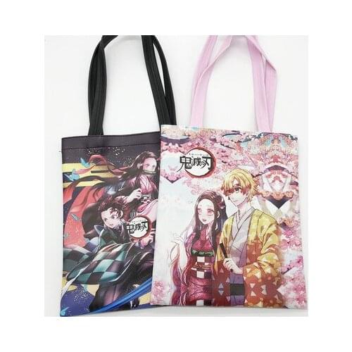 LISM Kimetsu no Yaiba 66135 Anime Shoulder Bags Cartoon Handbag Casual Children Bag School Study Gifts