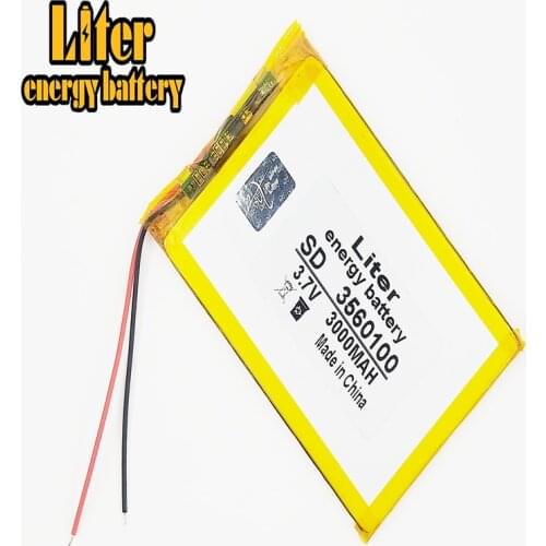 3.7V lithium polymer battery 3560100 GPS Tablet PC 3000MAH Mobile Power