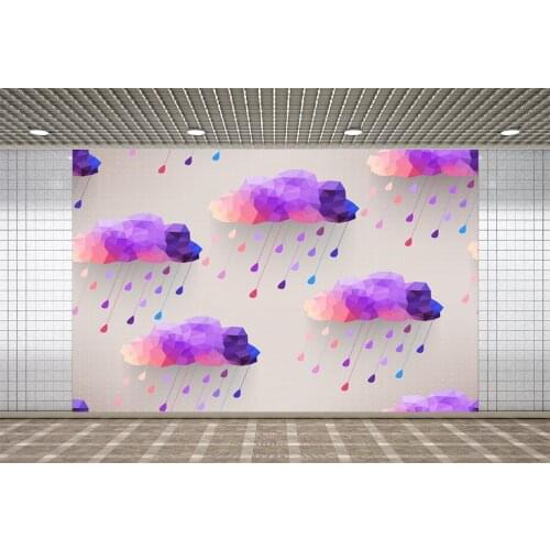 Lyavshi Purple Clouds Rains Backdrop Photography Filming Banner Background Photo Studio Valentines Day Baby Newborn Portrait