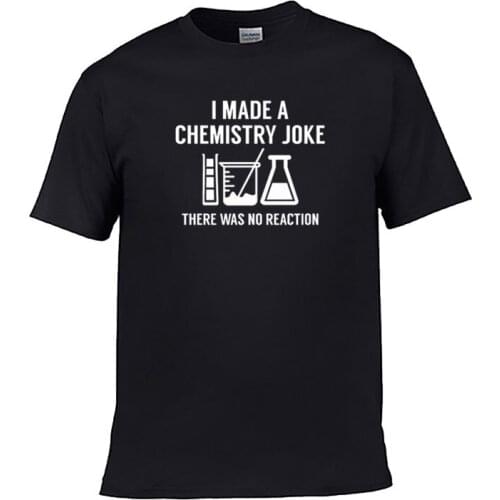 Mens short sleeve round neck T-shirt summer fashion printed I made a chemical word 2021 fashion summer wear