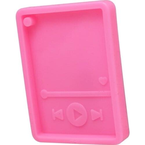 Music MP3 Player Keychain Silicone Mold Musical Pendant Mold Jewelry Making Tool F3MD