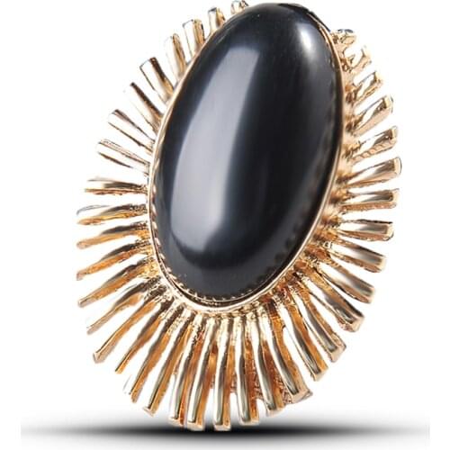 Mziking Black Brooches For Clothes