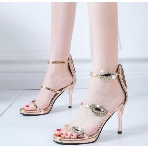 2021 NEW Ladies High Heel Shoes Elegant Shoes Glitter Shinning Shoes Star and Heart Pattern Shoes Party Wedding Shoes