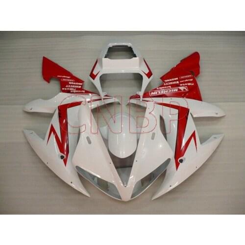 Motorcycle Fairing for YAMAHA YZFR1 2002 - 2003 White Red Fairings for YAMAHA YZFR1 2002 Motorcycle Fairing YZF1000 R1 2002