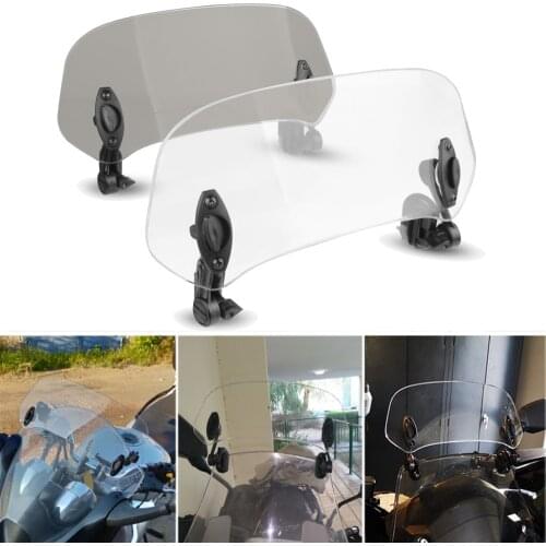 For BMW R1200GS LC R1200 GS ADV MW F 850 GS F850GS 2018 Adjustable Windscreen Wind Deflector Universal Motorcycle Windshield