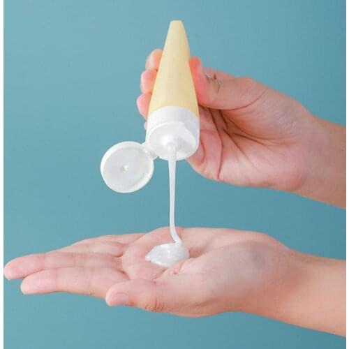 60ML Silicone Refillable Bottle Shampoo Dispenser Bottle Lotion Container Soft Cosmetic Accessories Plastic Essence for Travel