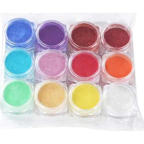 12 Colors Mica Powder Epoxy Resin Dye Pearl Pigment Natural Mica Mineral Powder