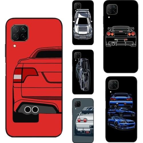Sports Drift Car For Huawei P40 P30 Lite P20 Pro Nova 5T P Smart 2019 Case For Honor 10 X Lite 8X 9X 10i
