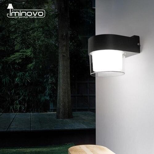 LED Modern Outdoor Wall Lamp 9W 18W Waterproof Minimalist Lighting Fixture Balcony Corridor Garden Mounted Light AC 220V 240V