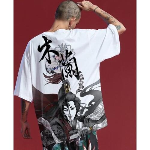 Traditional Japanese Mens Clothing Kimono Shirt Men T-Shirt Samurai Cosplay Kimono Streetwear Asian Clothes Japanese Top FF2695
