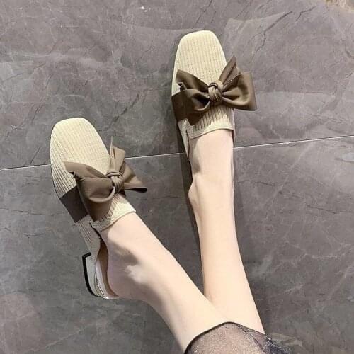 Shoes Women Slippers Summer 2021 New Heel Slippers Womens Heel Sandales Femmes