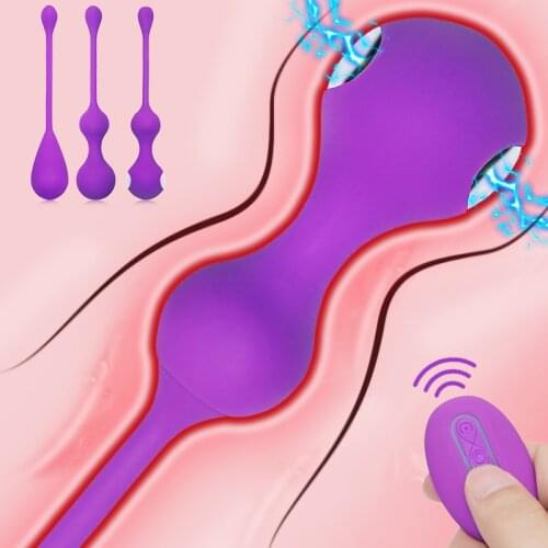 Smart Kegel Ball Vibrator Vibrating Egg Ben Wa Geisha Muscle Shrink Ball Electric Shock Vagina Tight Exercise Sex Toys for Women