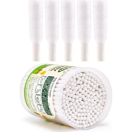 180pcs/Box Baby Cotton Swabs Cotton Swab Paper Roll Sticks Soft Buds Cleaning Of Ears Tampons Microbrush Cotonete Pampons Health
