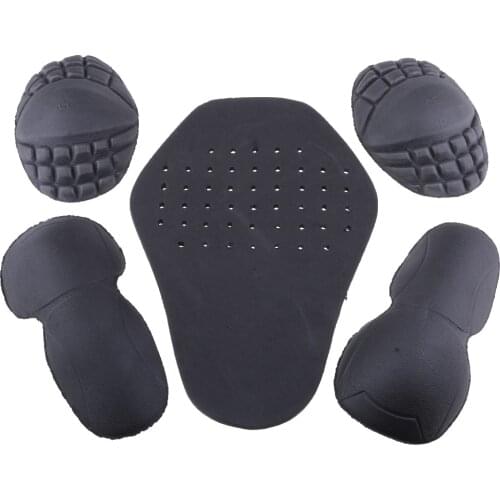 1 set EVA Motorcycle Jacket Insert Armors Protective Gear Include 1 Back Pads 2 Elbows 2 Shoulders Motocross Equipment Protector