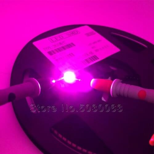 100pcs/lot 2835 LED SMD pink purple led pink lamp beads super bright 0.2W light-emitting diode