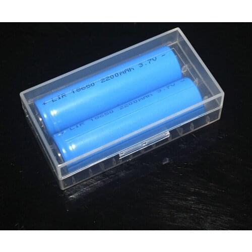 2Pcs Battery Case Plastic boxs 18650 Box CR123A 16340 Battery Case Holder Box Storage