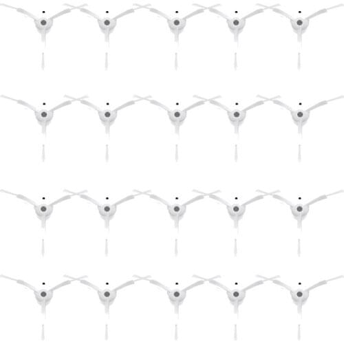 20PCS 3-Foot White Side Brush Universal for Xiaomi Roborock and Mijia, 1/2/1S Gen rockrobo s5 s6 max pure maxv Mi Robot Kits