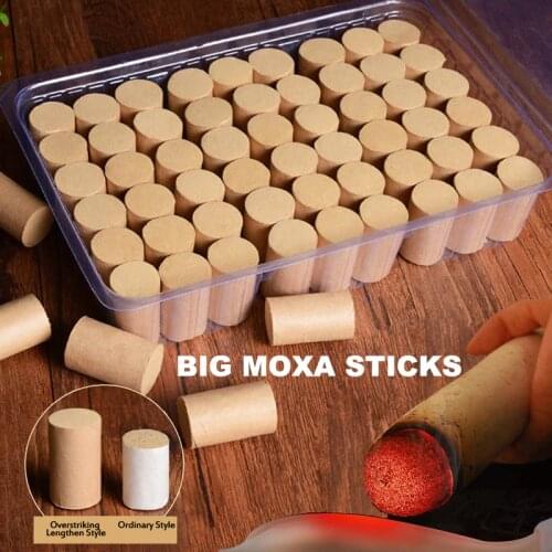 50:1 Big Moxa Sticks Acupuncture Therapy Moxibustion Rolls Traditional Chinese Medicine moxa Mugwort Burner acupoint massage
