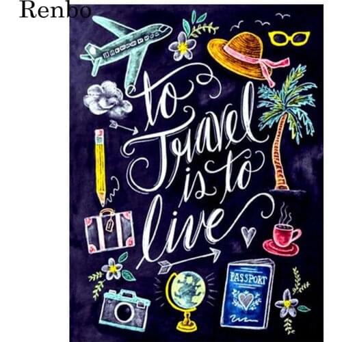 5D DIY Square/Round Diamond Painting Blackboard poster Diamond Embroidery Cross Stitch needlework Mosaic Painting Rhinestone art