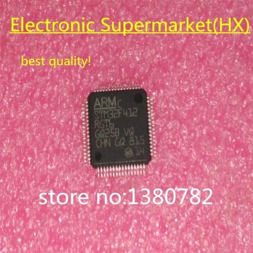 Free Shipping (10pcs-50pcs) STM32F412RGT6 STM32F412 LQFP-64 IC In stock