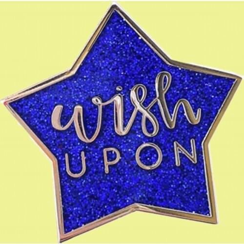 Wish Upon A Star Fantasy Glitter enamel pin brooch jewelry