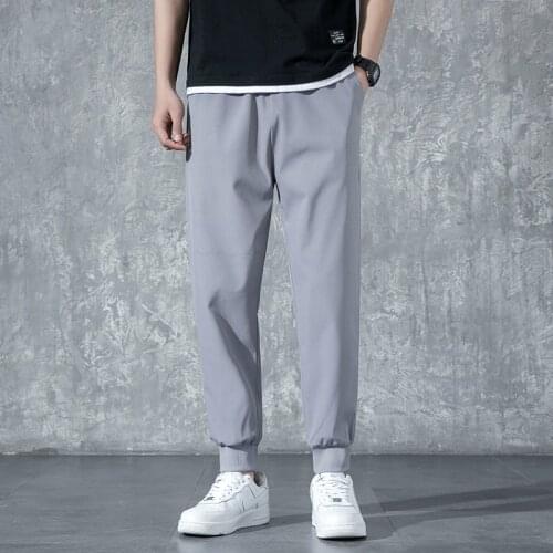 Summer Casual Ankle Banded Pant Men Pants Joggers Sweatpants Mens 2021 Spring New Streetwear Pants Fitness Clothing Fashion