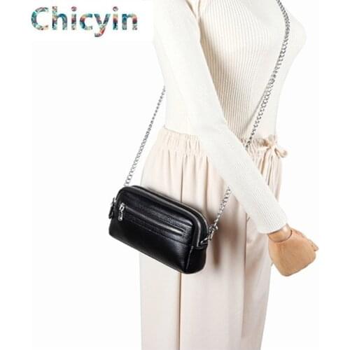 Woman Handbags Genuine Leather Crossbody Bag Lady Clutch Bag Fashion Trend Women Handbag Messenger Bag Dual Purpose Leisure Bag