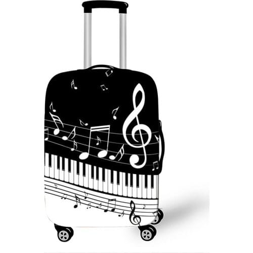 Fashion Music Piano Elastic Luggage Protective Covers Travel Accessories Anti-dust Suitcase Case Cover For 18-28 Inch