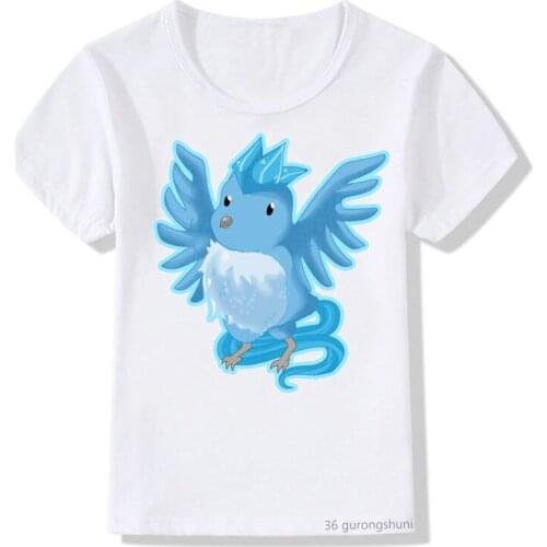 Mortes Bieber Bird Animal Print Children Clothing T Shirts Boy T-shirt Cute Kids Tops Boy Girl Harajuku T Shirt Birthday Gift
