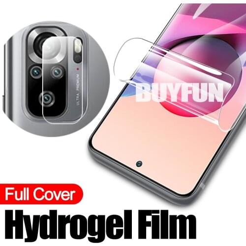 For Redmi Note 10 Pro Safety Hydrogel Film/Camera Protective Glass For Xiaomi Redmy Note10 Note10Pro Max 10S Water Gel Soft Film