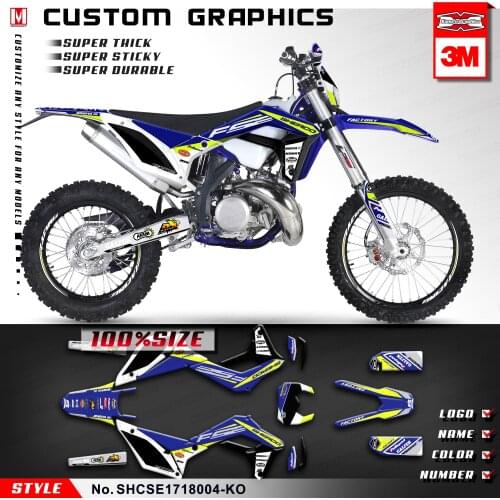 KUNGFU GRAPHICS Race Stickers for Sherco Enduro SE-R SEF-R FSE 2017 2018 2019 2020 2021 SC SCF 2017 2018 2019 2020 2021