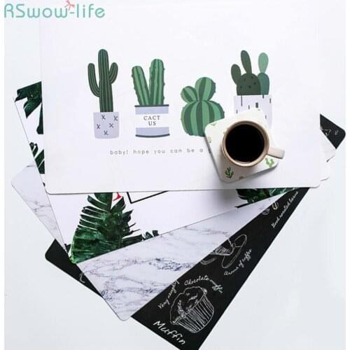 Dining Table Insulation Mat Home Cartoon Restaurant Waterproof Placemat Western Dish Pad Placemat For Dining Table