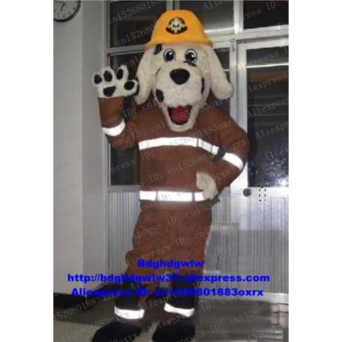 Fireman Dog Mascot Costume Adult Cartoon Character Outfit Suit Professional Speziell Technical Leaflet Distribution zx863