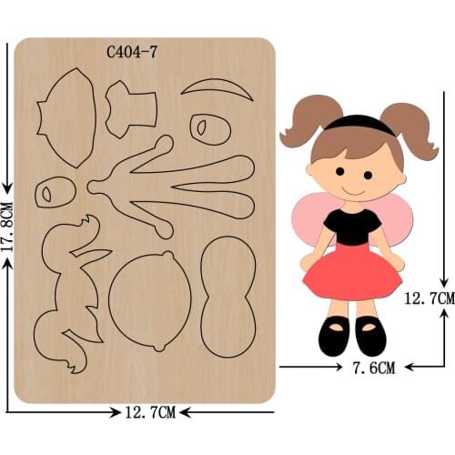 New girl Wooden die Scrapbooking C404-7 Cutting Dies