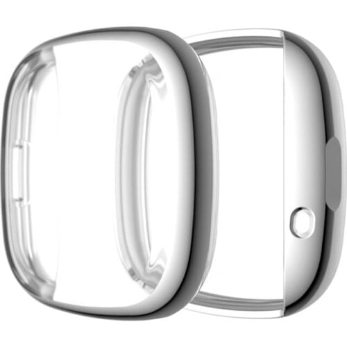 New Protective Tpu Case for fitbit- Versa 3/Sense Watch Screen Protector Waterproof Anti Shock Absorber