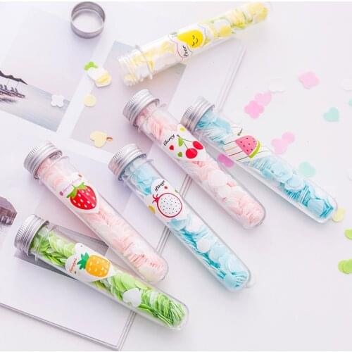 Portable Mini Flower Paper Soap Slice Case Random Color Body Hands Washing Bath Confetti Dish Foaming for Travel Cleaning