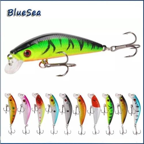 Bluesea 7.9g/7cm 3D Eyes Minnow Fishing Lures Plastic Hard Bait Floating Crankbait Wobblers Artificial Swimbait Peche Tackle