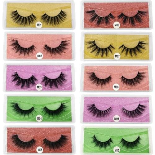 Eyelashes Wholesale 10/20/30/40/50/100pcs 3D Mink Lashes Natural False Eyelashes Long Set faux cils Bulk Makeup wholesale lashes